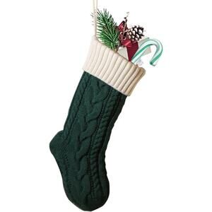 Christmas Stockings 18 Inch Knitted Holiday Socks Family Gift Decorations